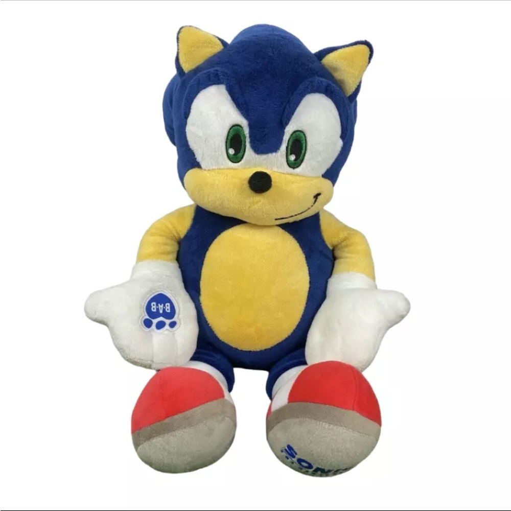 Sonic the Hedgehog Build A Bear Plush Limited Release Retired Sega 18"